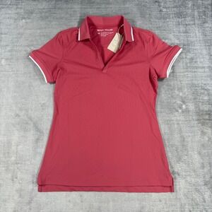 Peter Millar Shirt Women XS Red Betty Polo Short Sleeve UPF 50 Golf Tennis NWT
